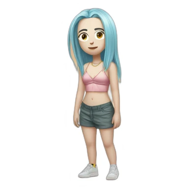 Billie Eilish plage debout sticker