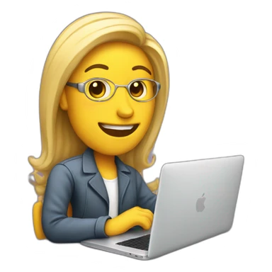 a writing blogger-with-macbook sticker