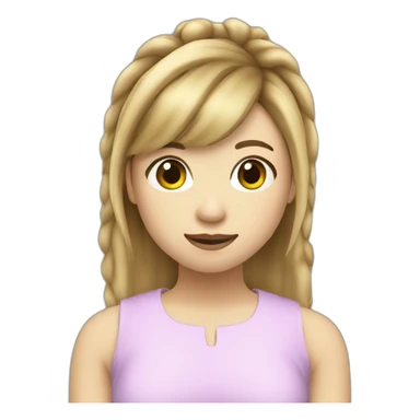 Jennette McCurdy, hair with ponytail sticker