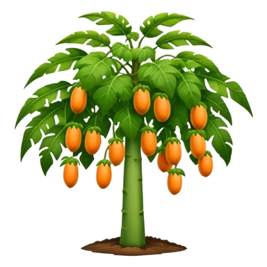 Papaya tree sticker