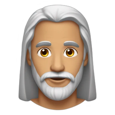 Arabe chauve barbe gros sticker