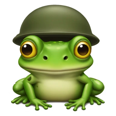 Army frog sticker