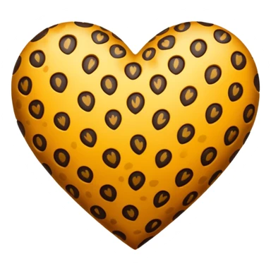 Leopard heart  sticker