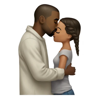 kanye west kissing kanye west sticker
