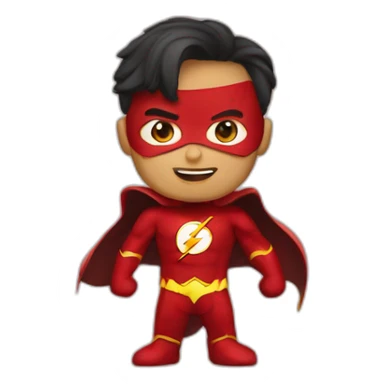 Flash superhero sticker