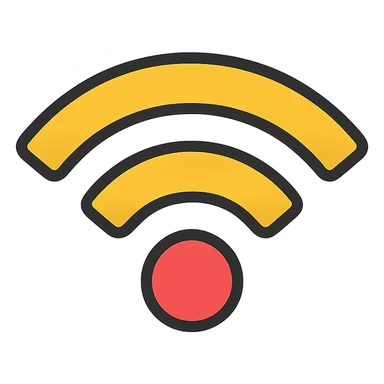 wireless symbol, animated, simple sticker