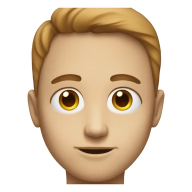 Uncanny valley face, features slighly out of place sticker