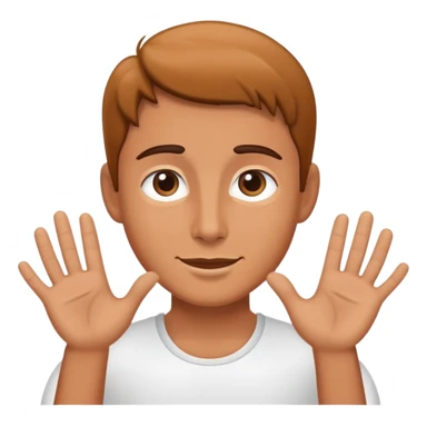 Personaje dando los buenos días sticker