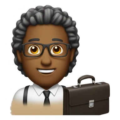 interview briefcase  sticker