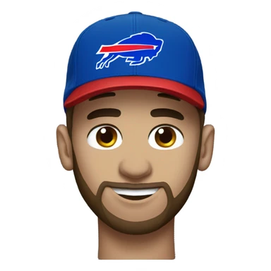 Messi with Buffalo Bills hat sticker