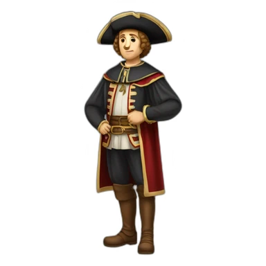 cristopholus columbus full body sticker