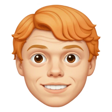 evan peters, dimples, peach fuzz on face sticker
