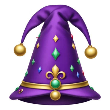 purple jester hat sticker