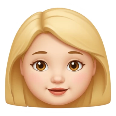 Chubby face girl sticker