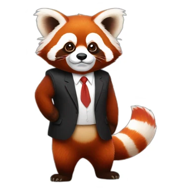 Red panda as trump sticker