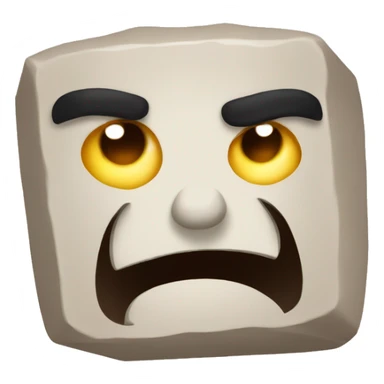 Angry tofu sticker