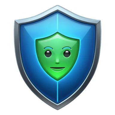 generate cyber shield emoji and different  hack symbols sticker