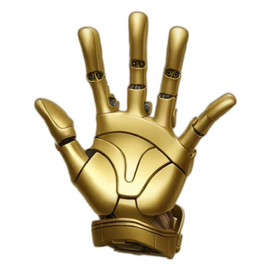 C3PO hand wave sticker