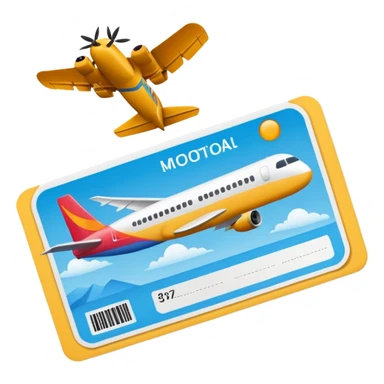 I will buy the flight ticket sticker
