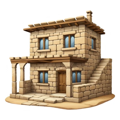 Palestinian old stone home sticker