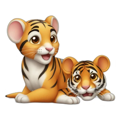 mouse with Tiger sticker