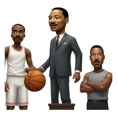 MLK dunking on Elon musk sticker