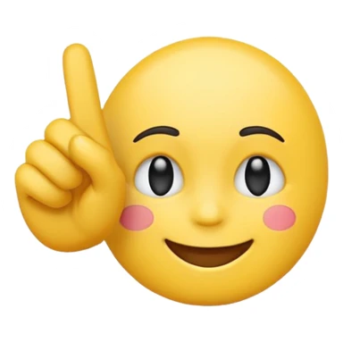 Emojis qui souris sans montrer ses dent et qui fait un fuck sticker