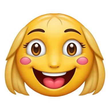 Haz un emoji con una sonrisa de labios tierna y que tenga ojeras y que esté cansado y que su mirada también sea tierna y que tenga las cejas así como de forma tierna sticker