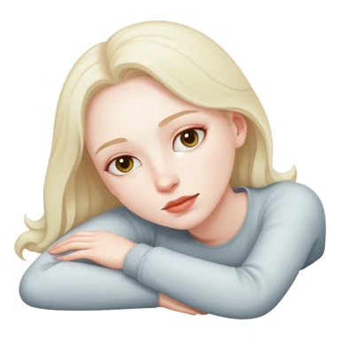 Person laying down sticker