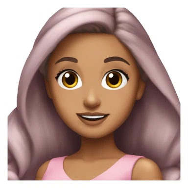 Ariana grande in a pink dress  sticker