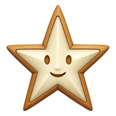 star carved from ivory sticker