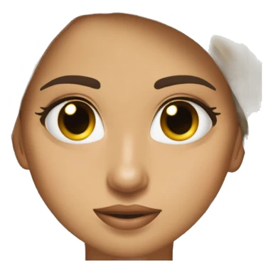 Chica morena de ojos marrones tirando beso sticker