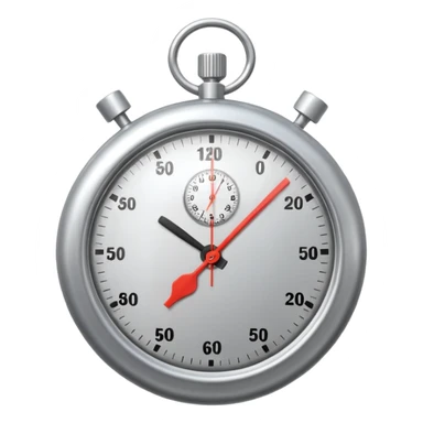 timer stop clock analog 3d sticker