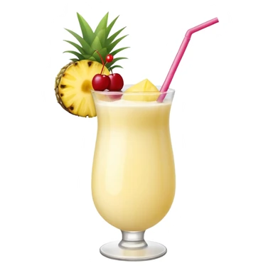 yellow pina colada sticker