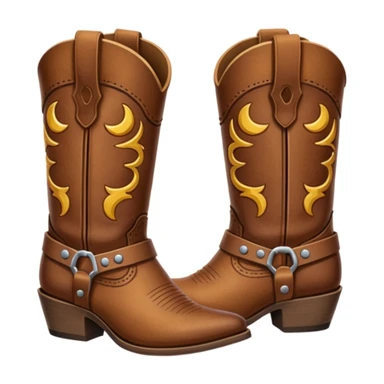 Cowboy boots sticker