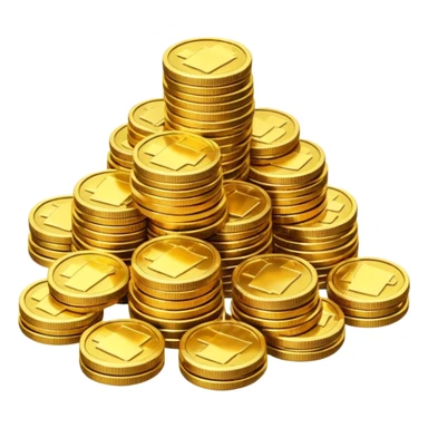 a lots of coins sticker