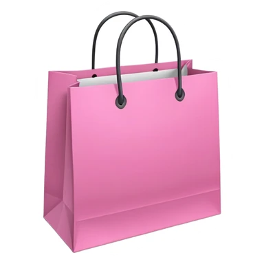Pink shopping bag, 2 sticker
