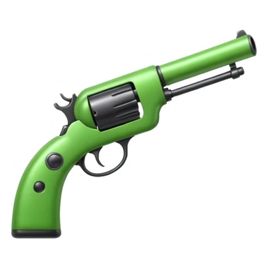 Pea with a gun sticker