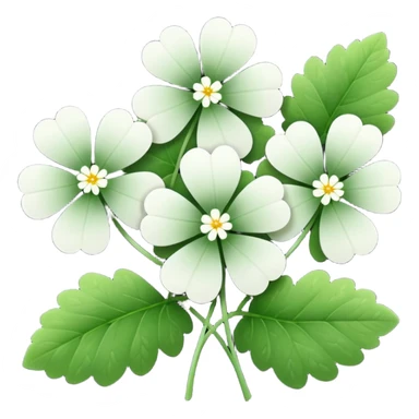 witte klaver sticker