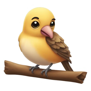 my boyfriend, a Cute bird sticker