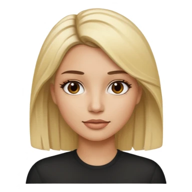 Tipos de rubio en mujer  con californianas cabello en de negro a rubio raíces negras sticker