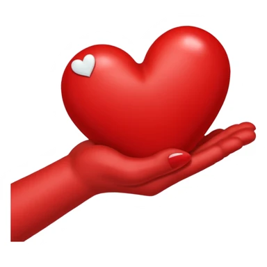 Un brazo abrazando un corazón sticker