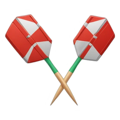 Two Crossed Darts sticker