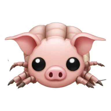 Pig armadillo centipede darth Vader face sticker