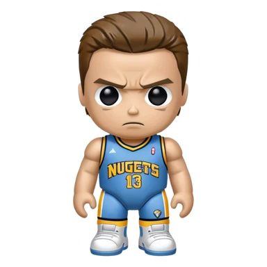 Terminator wearing a Denver Nuggets jersey sticker