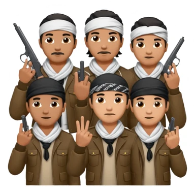 Norteño gang with 14, hand gang signs and guns sticker