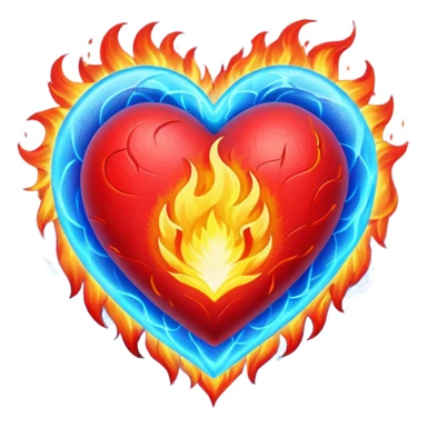 ❤️‍🔥💙 sticker