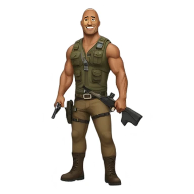 Dwayne Johnson hunter sticker