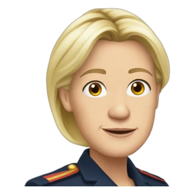 Marine Lepen présidente sticker