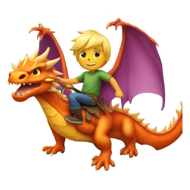 Blonde boy riding Zog sticker